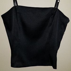 Silky polyester dress tank